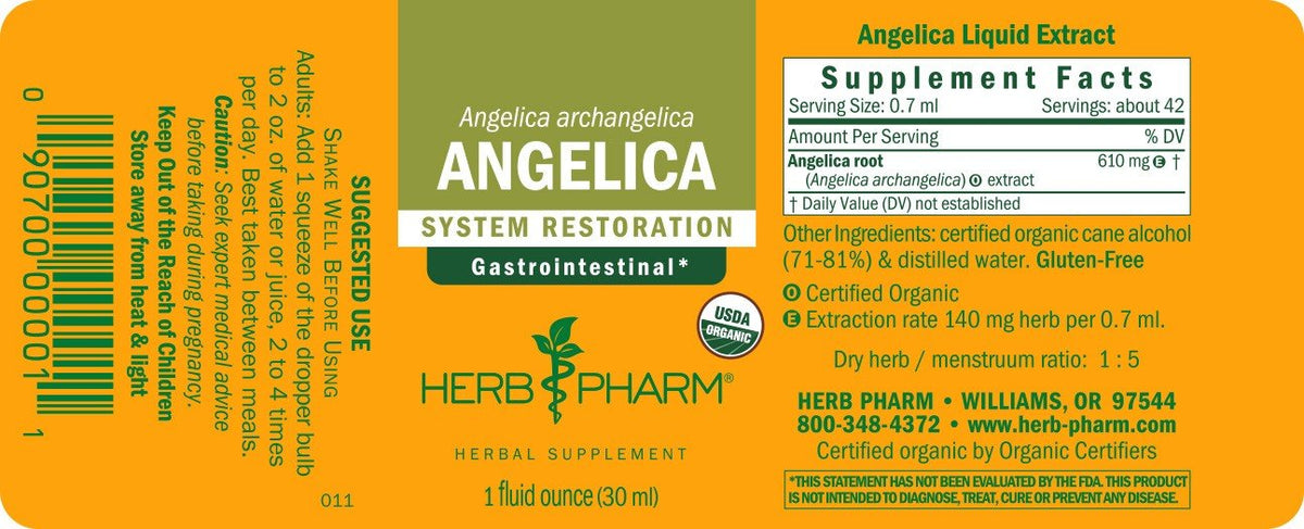 Herb Pharm Angelica Extract 1 oz Liquid