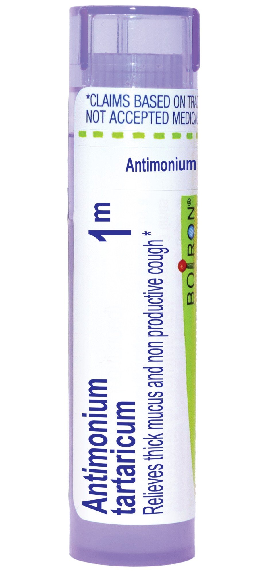 Boiron Antimonium Tartaricum 1M Homeopathic Single Medicine For Cough, Cold & Flu 80 Pellet