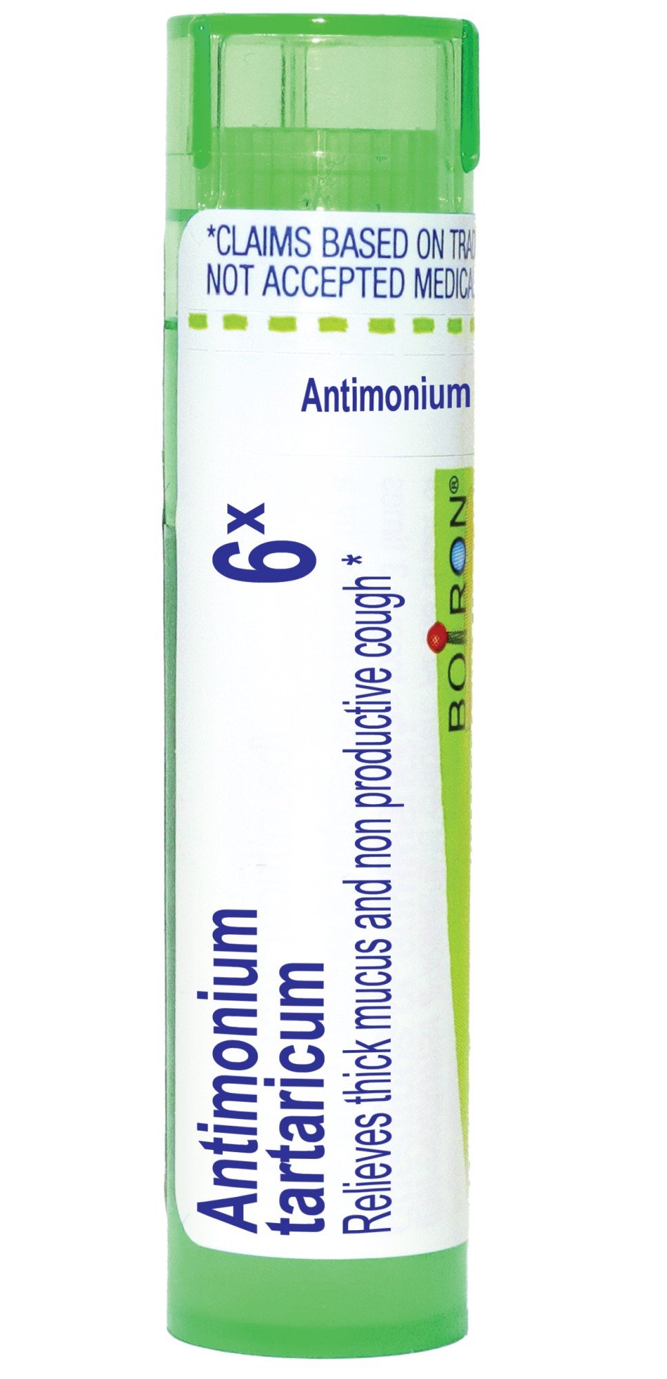 Boiron Antimonium Tartaricum 6X Homeopathic Single Medicine For Cough, Cold & Flu 80 Pellet