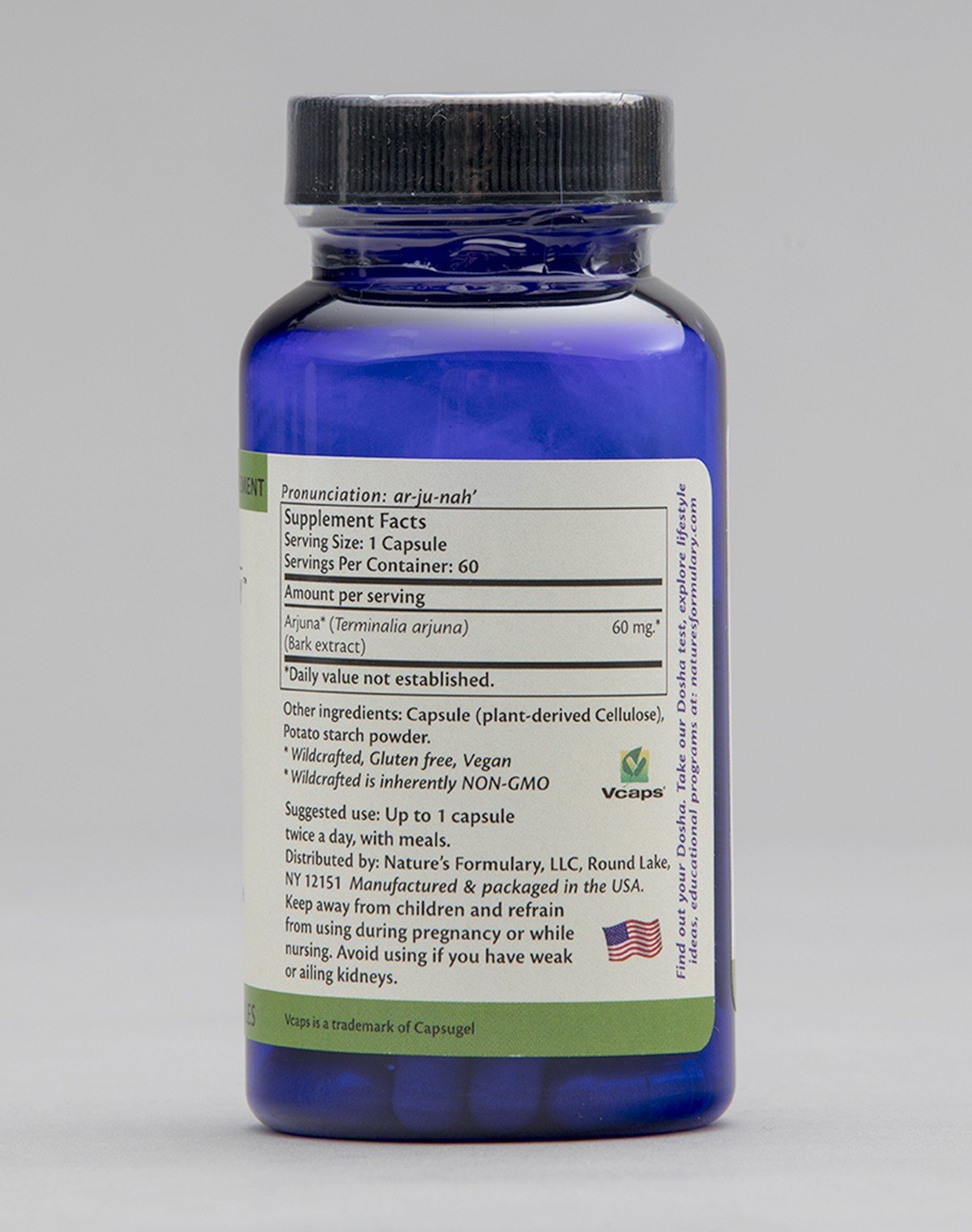 Nature&#39;s Formulary Arjuna 60 VegCap