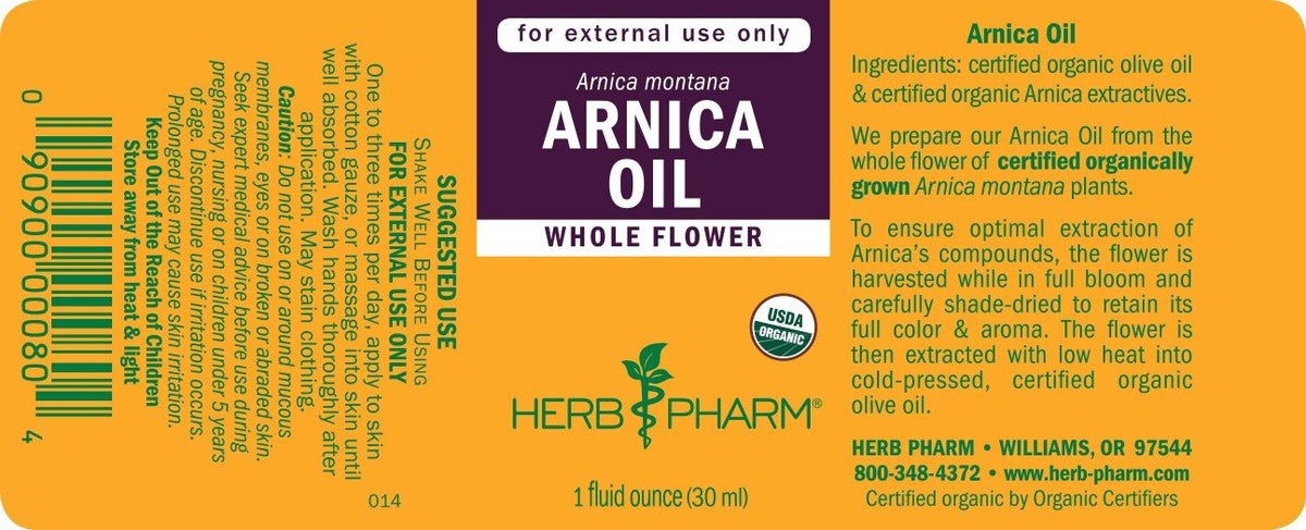 Herb Pharm Arnica Oil 1 oz Liquid