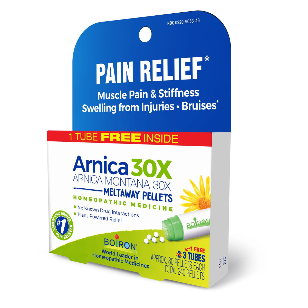 Boiron Arnica Montana 30X 3 MDT Homeopathic Medicine For Pain Relief 3 Tube