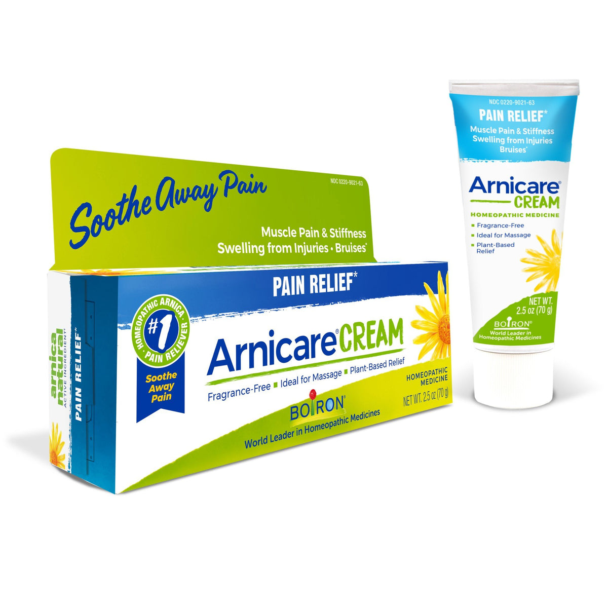 Boiron Arnicare Cream (5th Panel) Homeopathic Medicine For Pain Relief 2.5 oz Cream