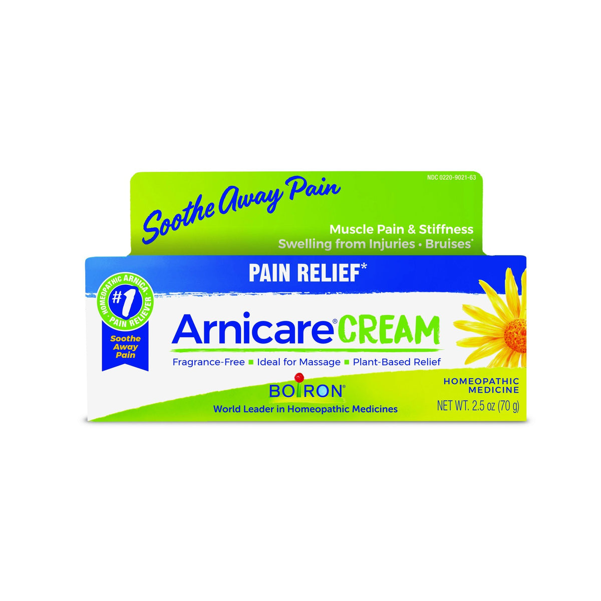 Boiron Arnicare Cream (5th Panel) Homeopathic Medicine For Pain Relief 2.5 oz Cream