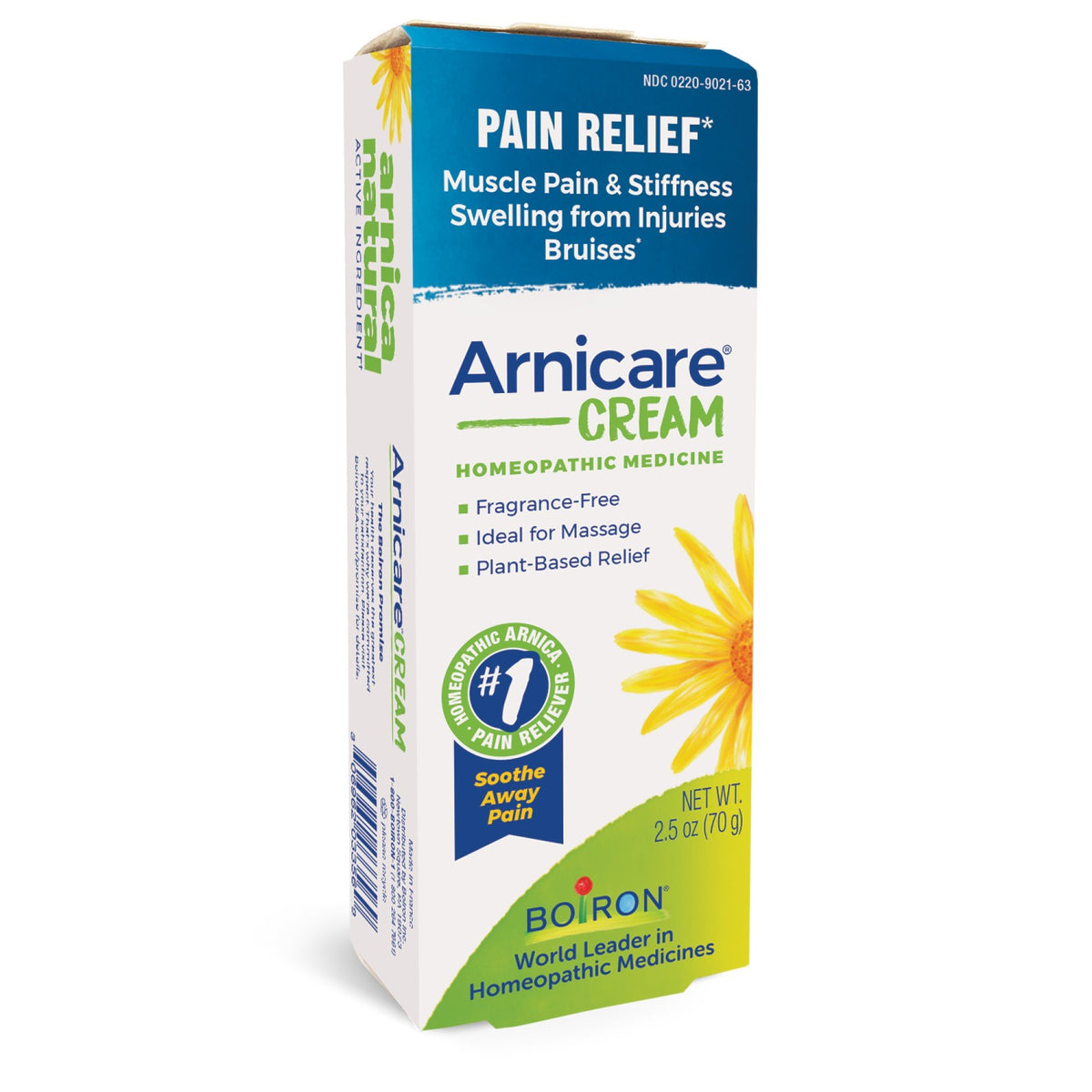 Boiron Arnicare Cream Homeopathic Medicine For Pain Relief 2.5 oz Cream