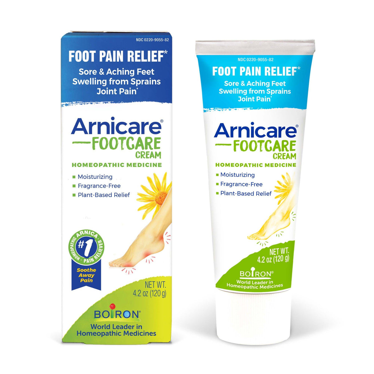 Boiron Arnicare FootCare Homeopathic Medicine For Foot Pain Relief 4.2 oz Cream