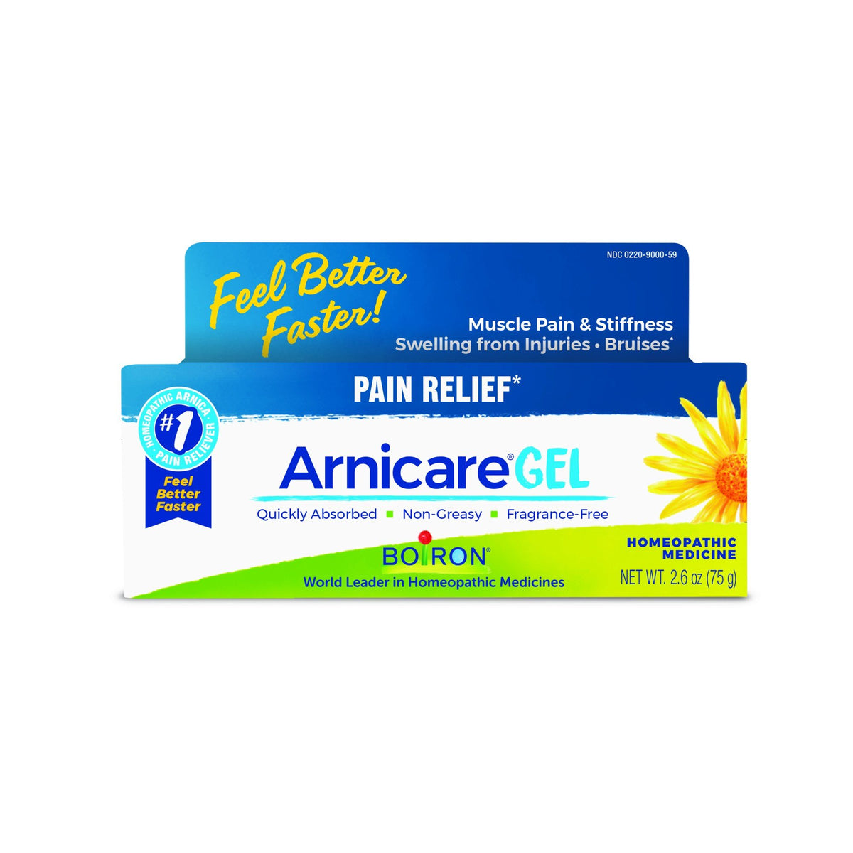 Boiron Arnicare Gel (5th Panel) Homeopathic Medicine For Pain Relief 2.6 oz Gel