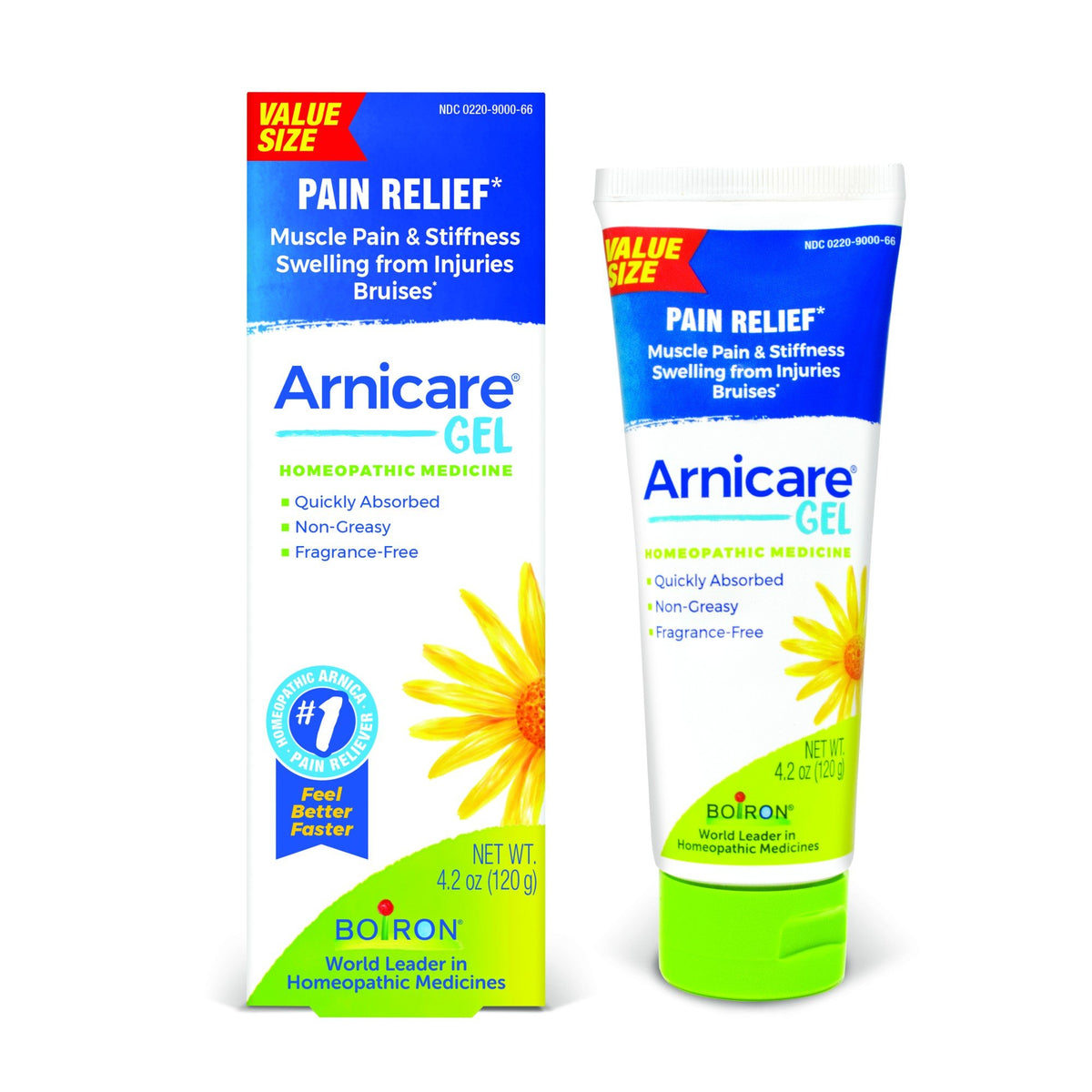 Boiron Arnicare Gel Homeopathic Medicine For Pain Relief 4.2 oz Box