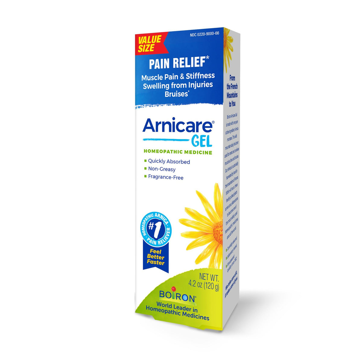 Boiron Arnicare Gel Homeopathic Medicine For Pain Relief 4.2 oz Box