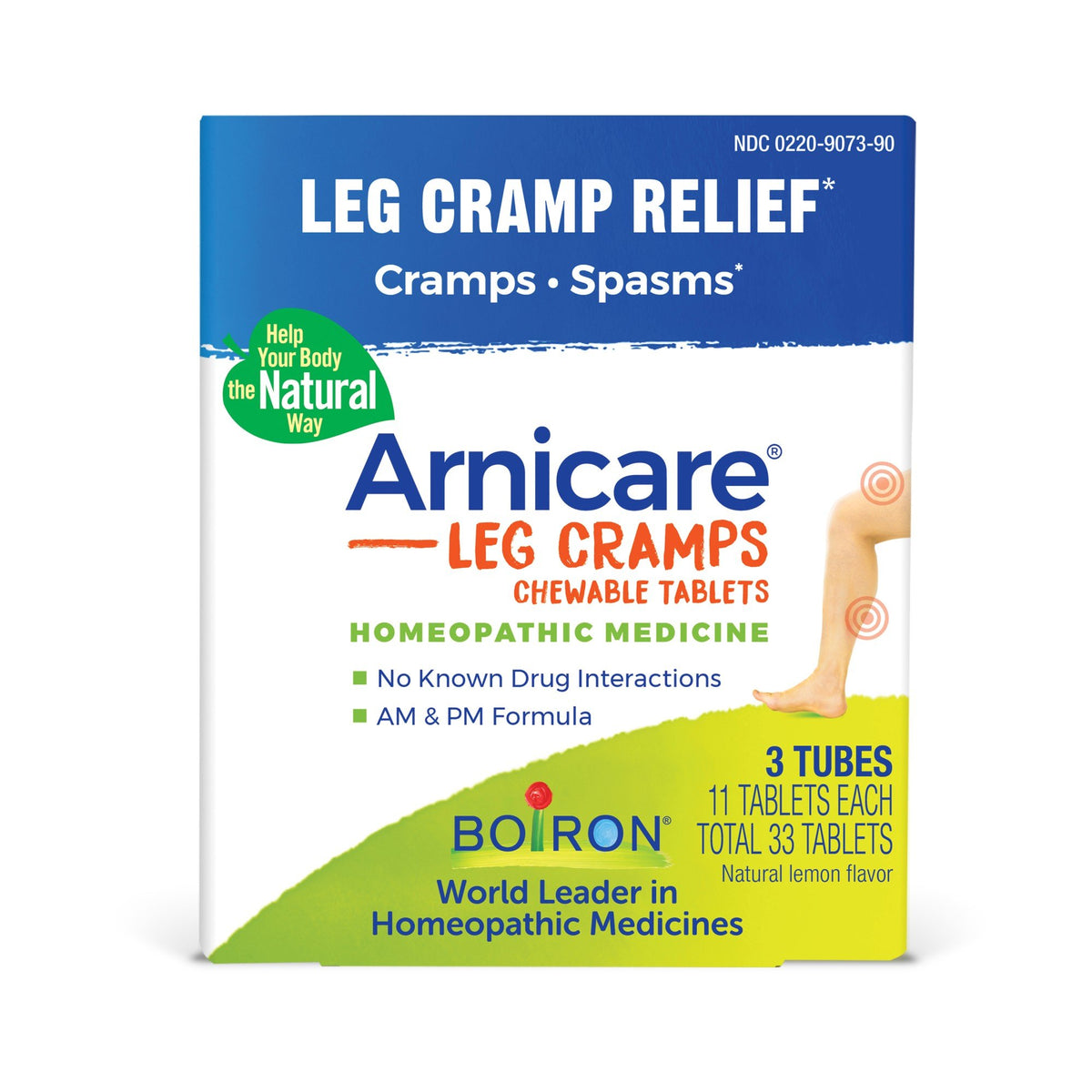 Boiron Arnicare Leg Cramps Homeopathic Medicine For Leg Cramp Relief 33 Tablet