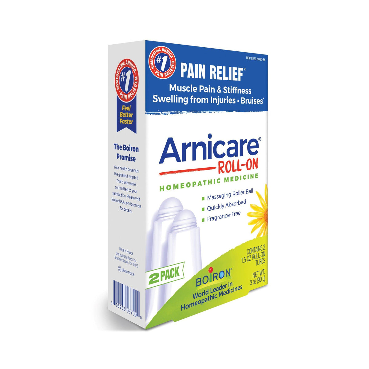 Boiron Arnicare Roll-on Twin Pack Homeopathic Medicine For Pain Relief 2 (1.5 oz) Roll-on