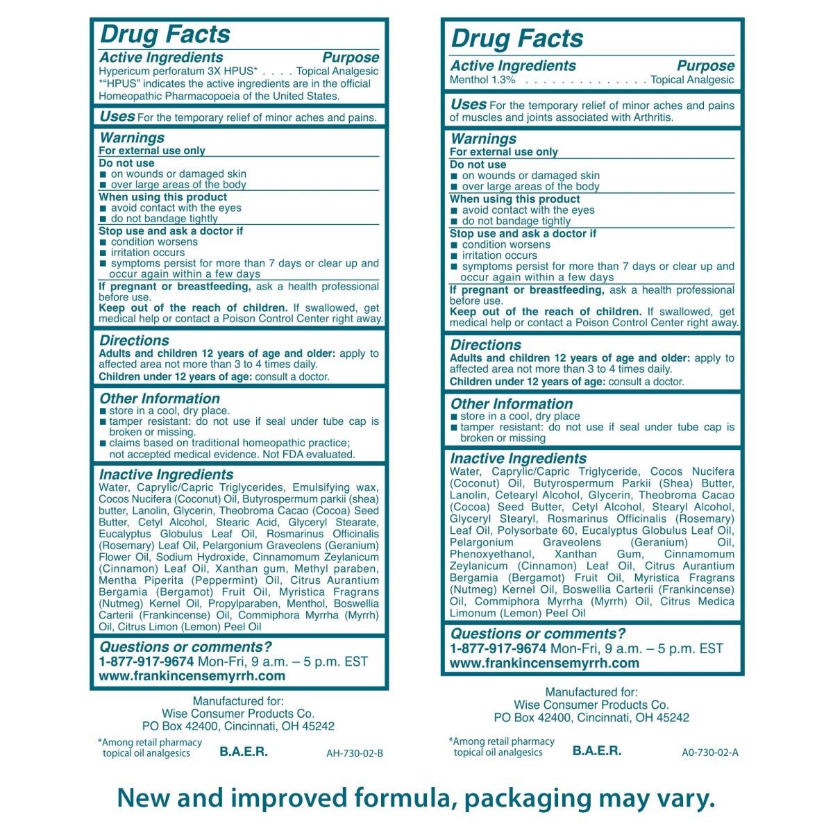 Frankincense & Myrrh Arthritis Pain Therapy Lotion 3 oz. Lotion