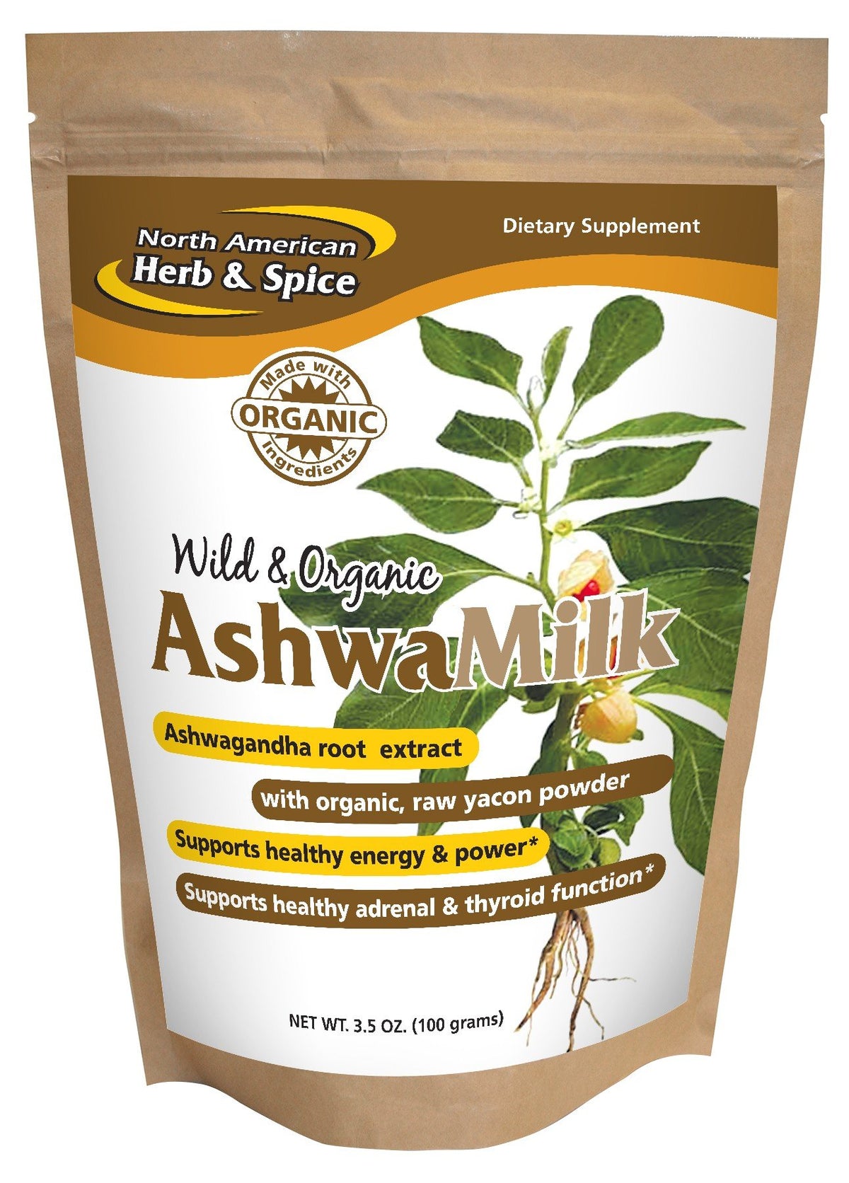 North American Herb & Spice AshwaMilk 100 g Powder