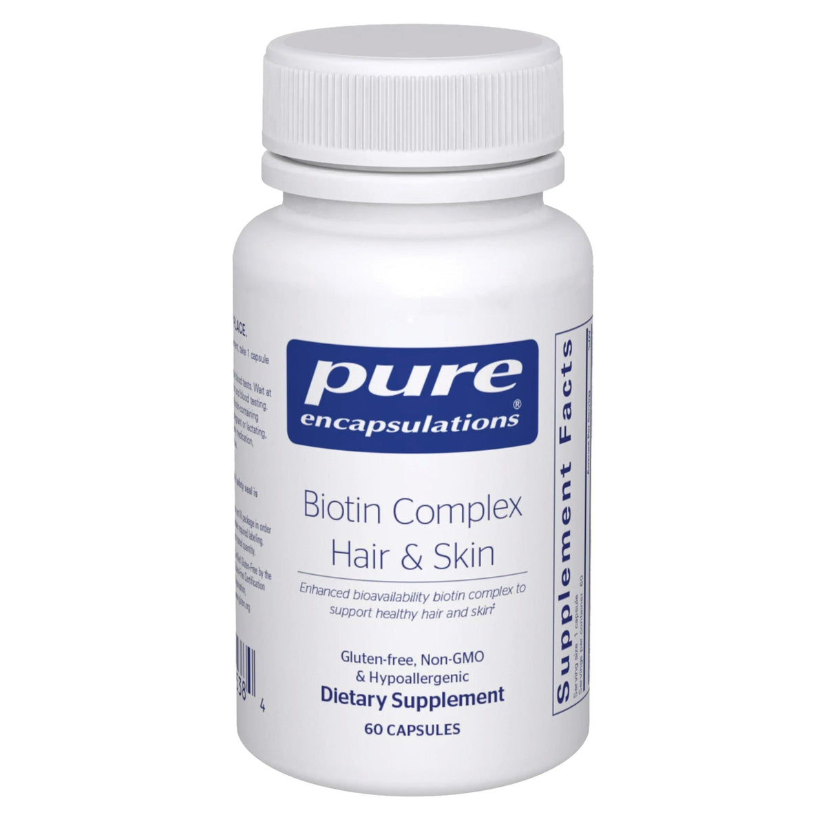 Pure Encapsulations Biotin Complex Hair & Skin 60 Capsule