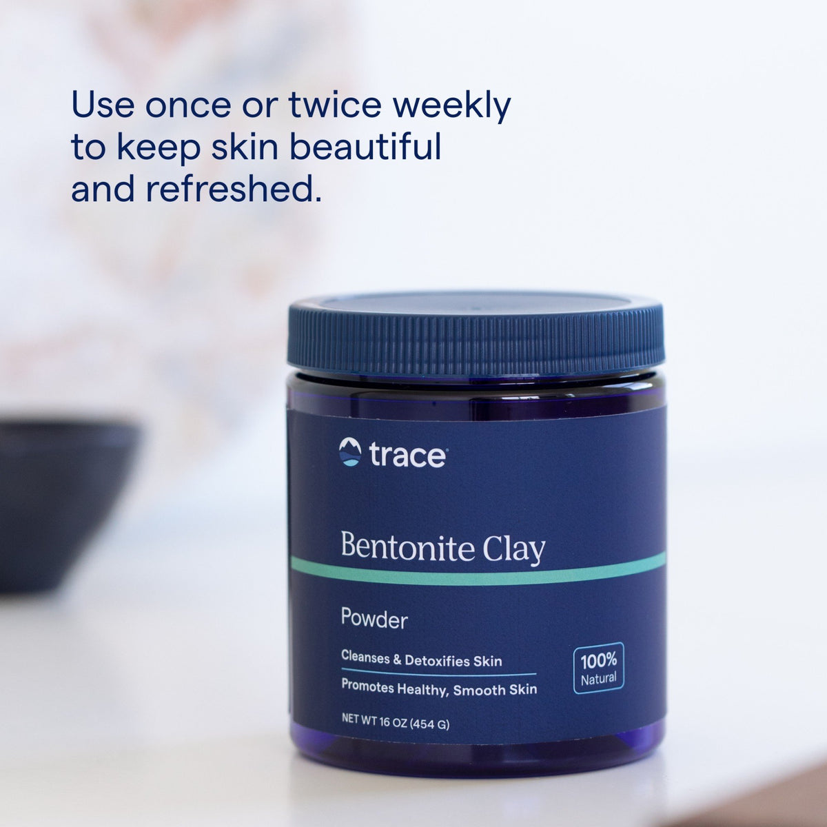 Trace Minerals Bentonite Clay 16 oz Powder