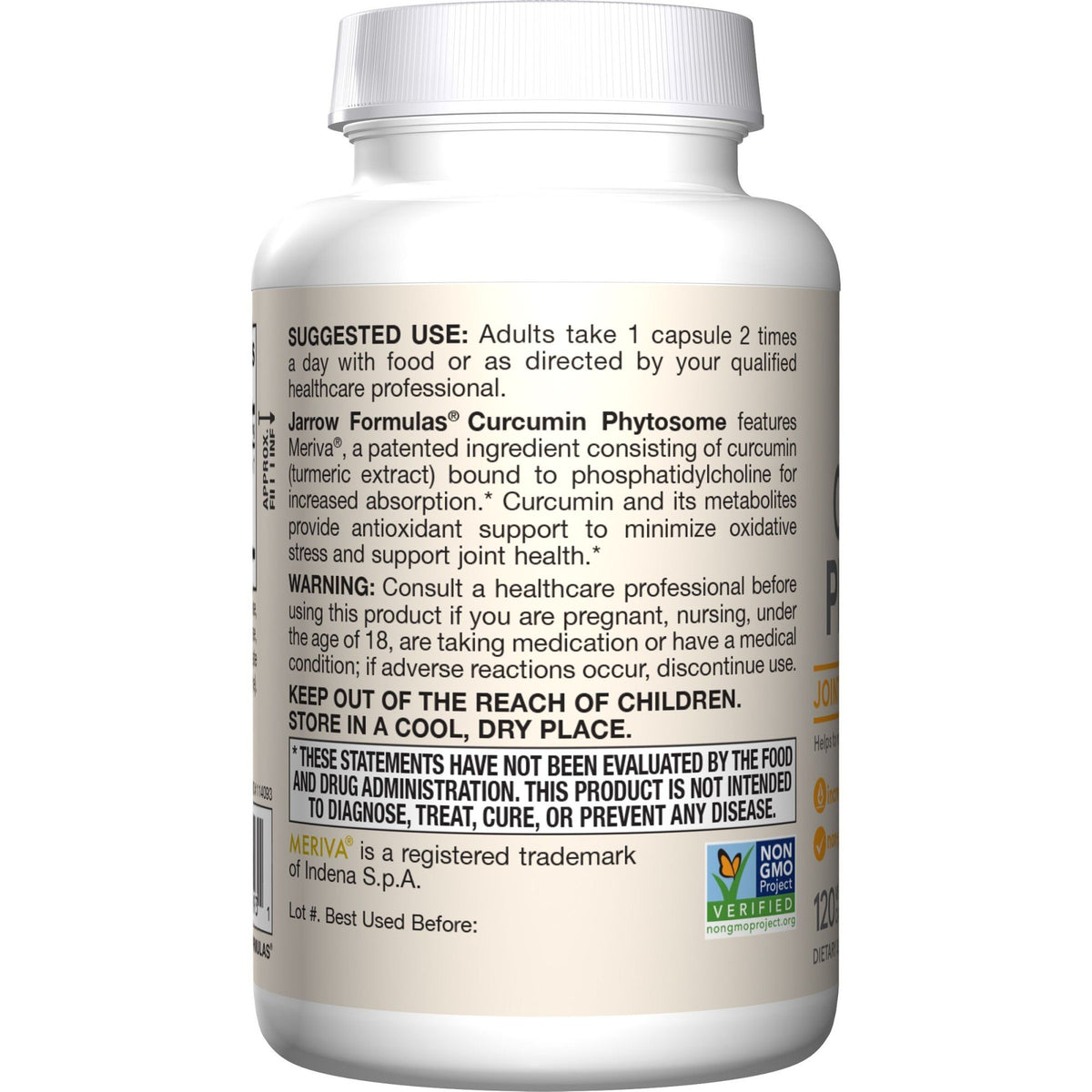 Jarrow Formulas Curcumin Phytosome 120 VegCap