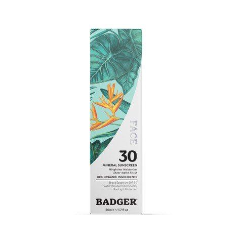 Badger SPF 30 Face Mineral Sunscreen 1.7 oz Cream