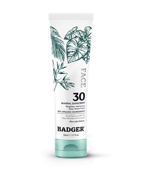 Badger SPF 30 Face Mineral Sunscreen 1.7 oz Cream