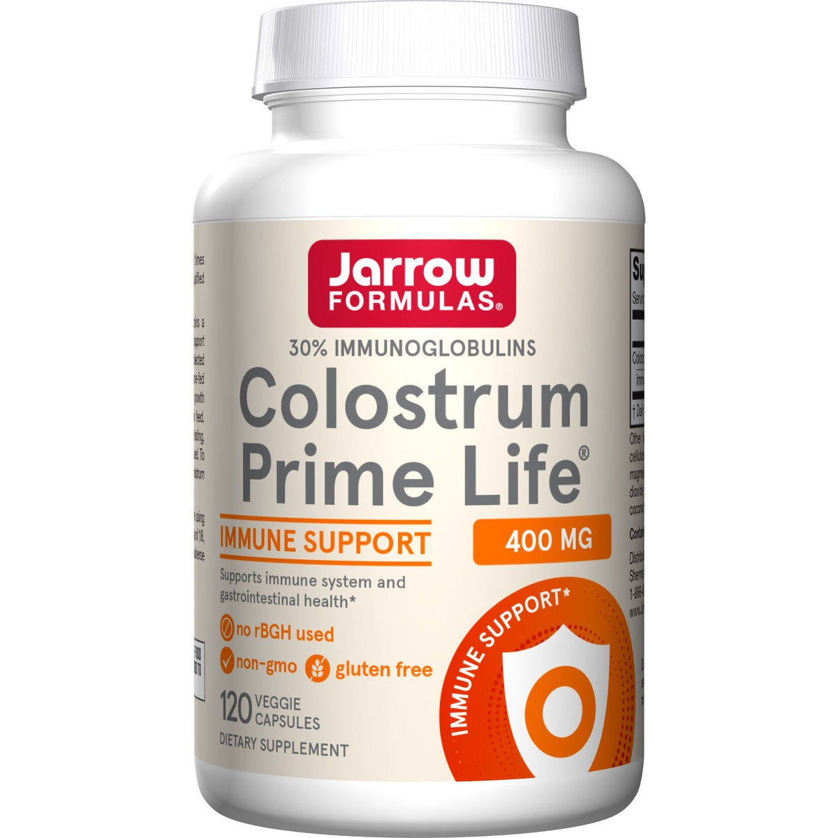 Jarrow Formulas Colostrum Prime Life 400mg 120 Capsule