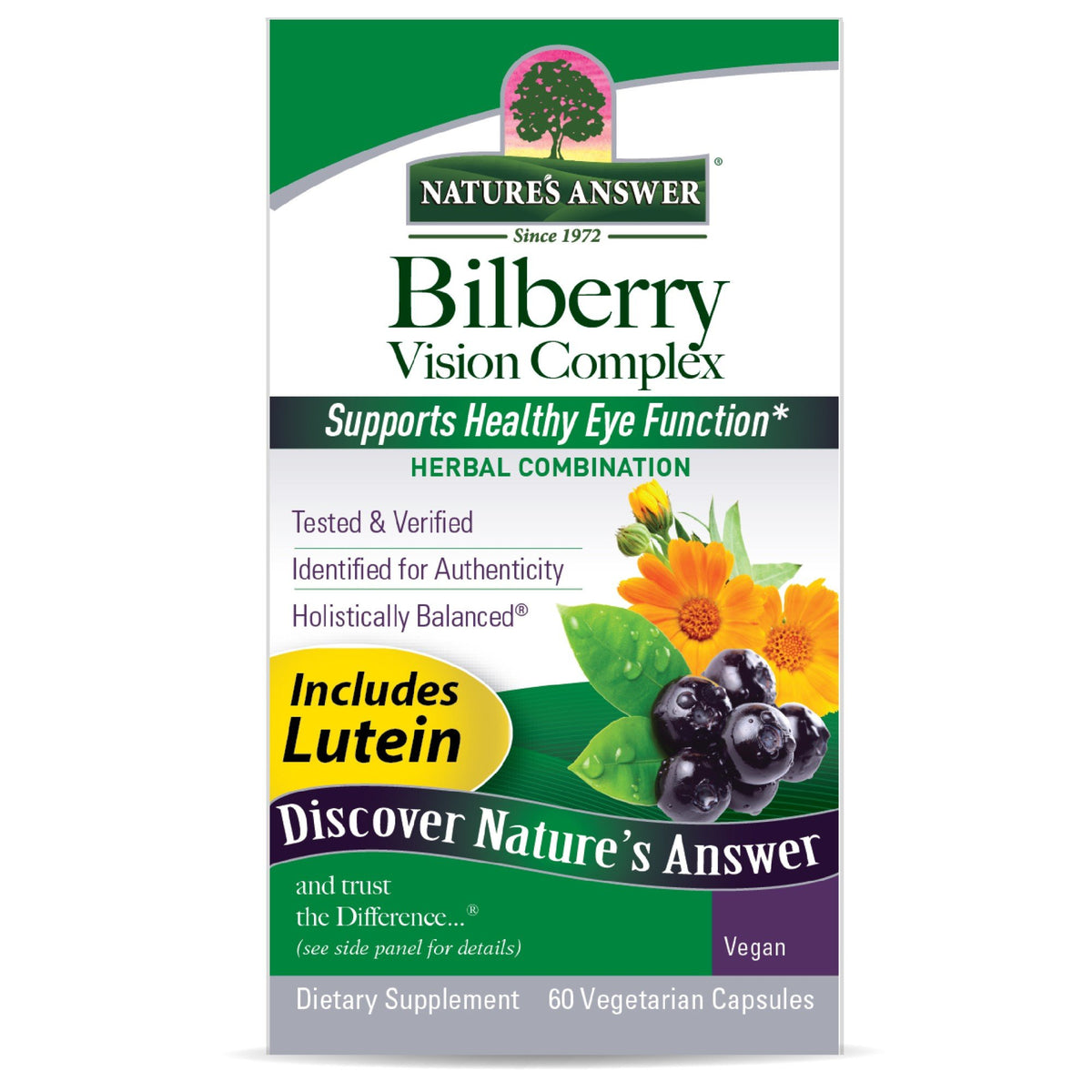 Nature's Answer Bilberry Vision Complex 60 VegCap