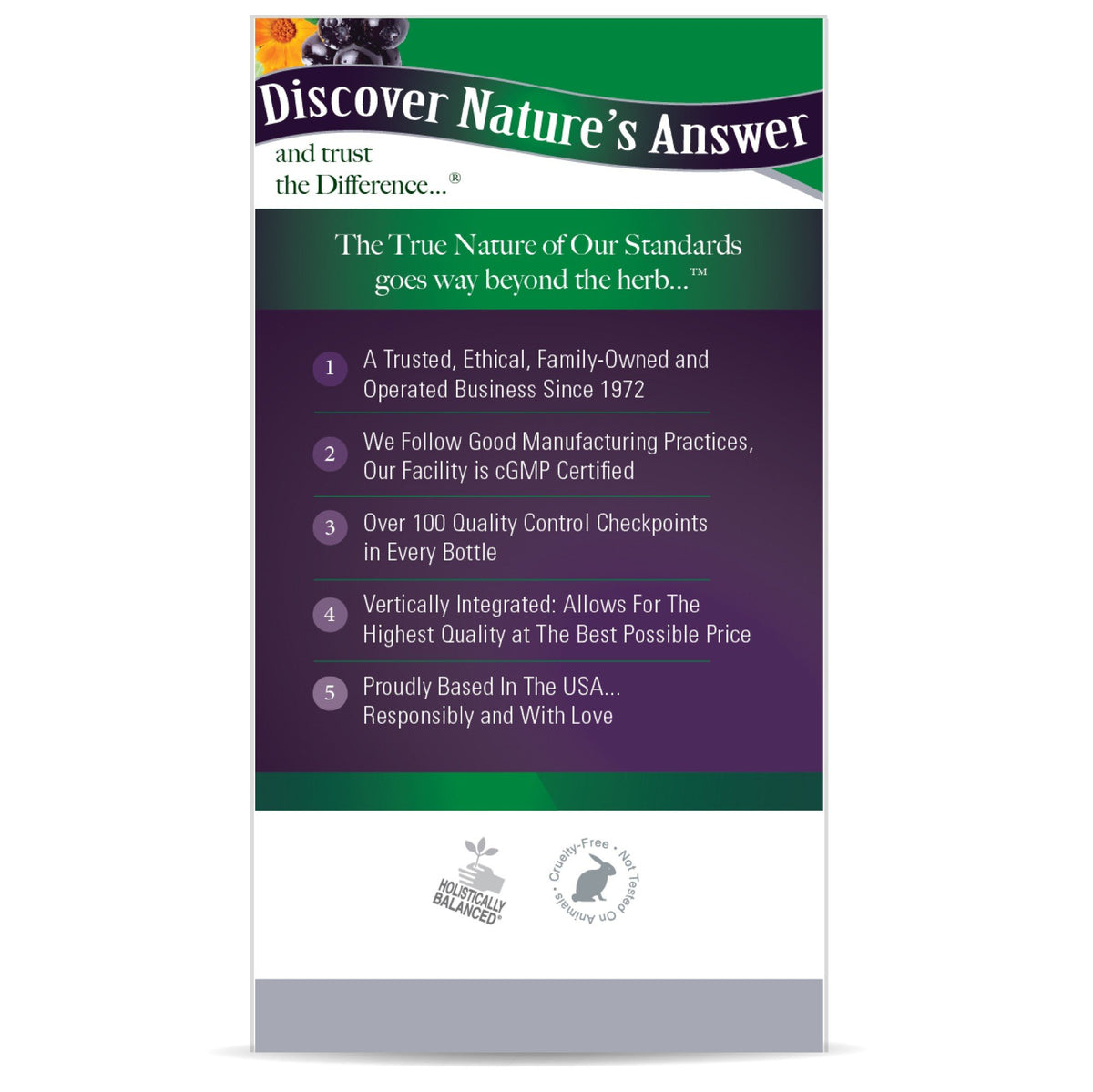 Nature's Answer Bilberry Vision Complex 60 VegCap