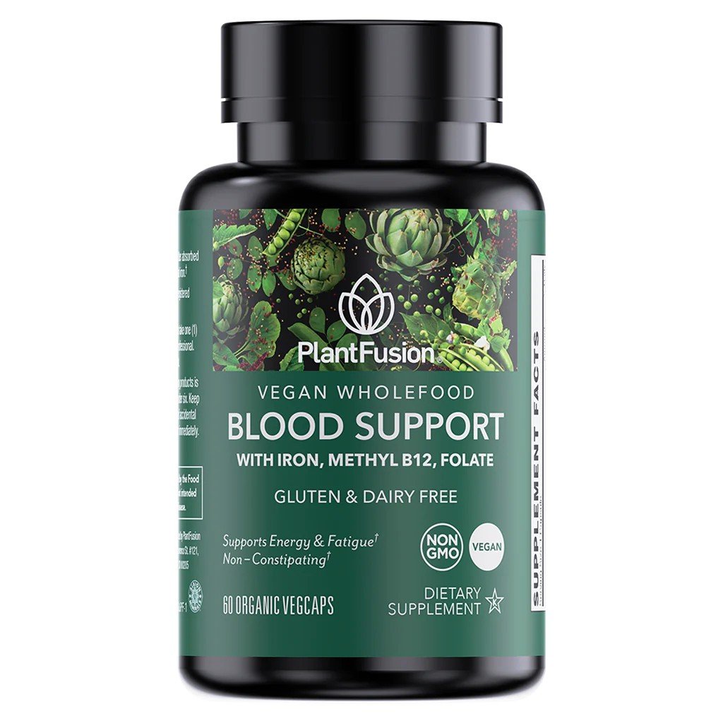 PlantFusion Whole Food & Organic Vegan Iron Blood Support 60 VegCap