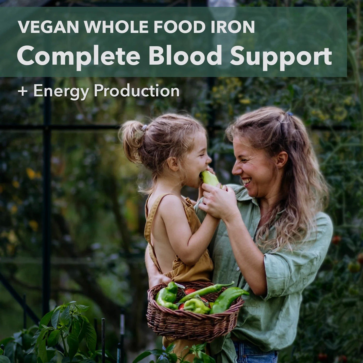 PlantFusion Whole Food &amp; Organic Vegan Iron Blood Support 60 VegCap
