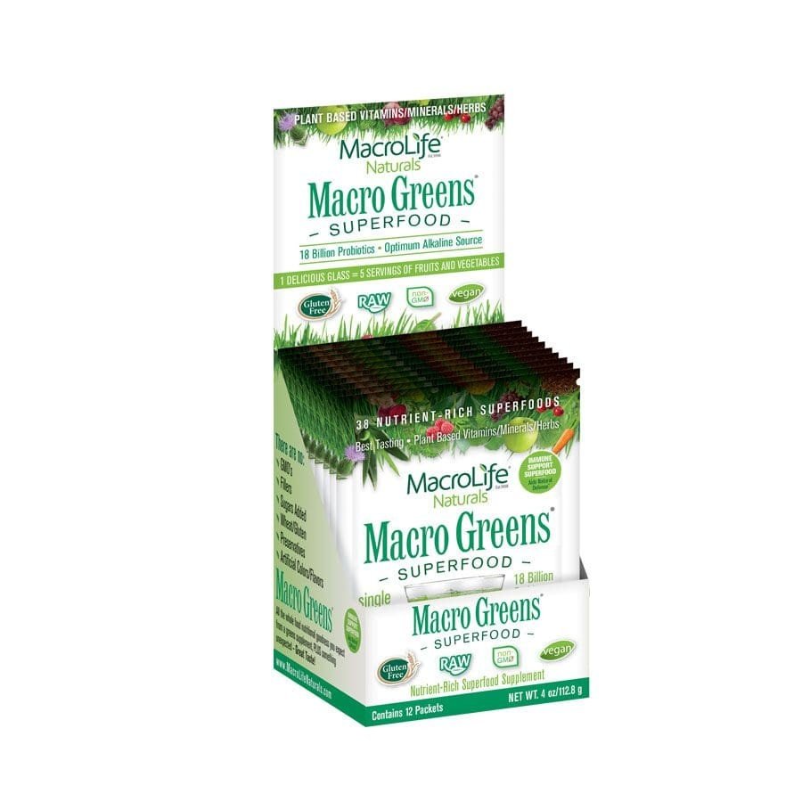 Macrolife Naturals Macro Greens Single Serve 12 Packet