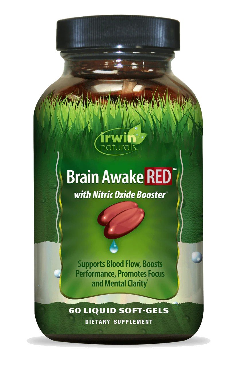 Irwin Naturals Brain Awake RED 60 Liquid Softgel