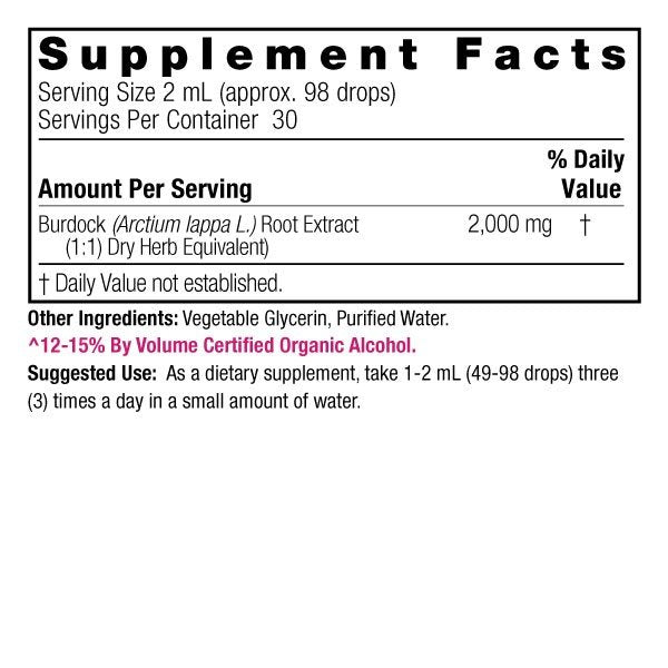 Nature's Answer Burdock Root Extract 2 oz Liquid