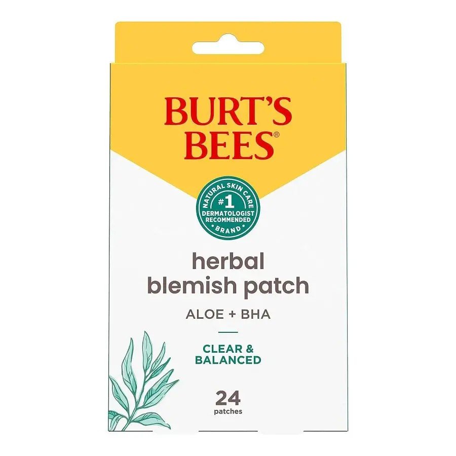 Burt's Bees Clear & Balanced Herbal Blemish Patches 24 ct Box