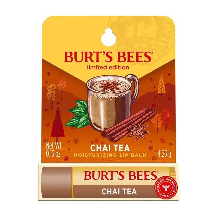 Burt's Bees Chai Tea Lip Balm Blister Box 0.15 oz. Lip Balm