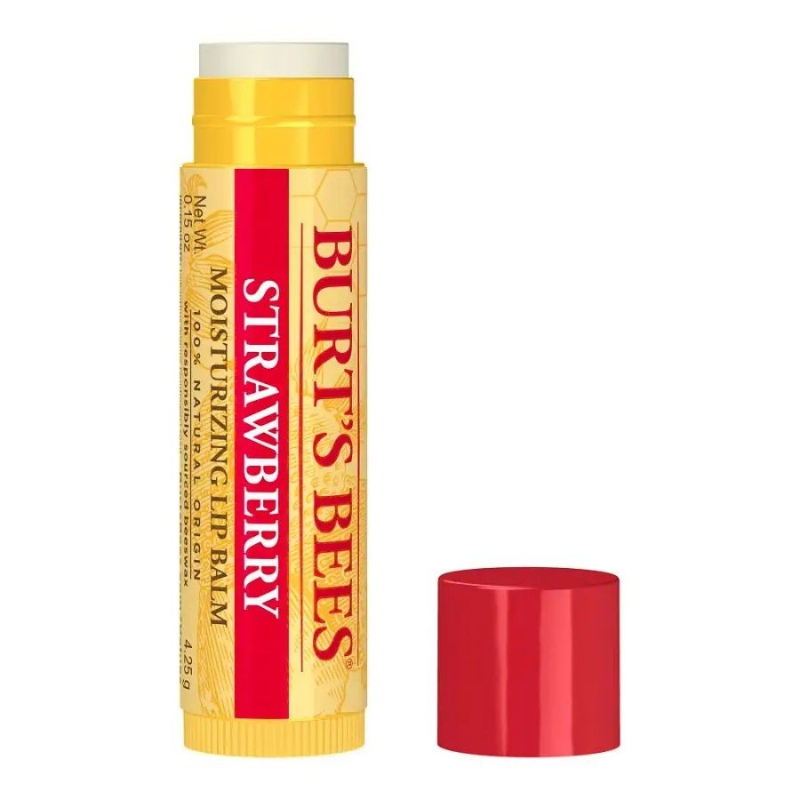 Burt&#39;s Bees Strawberry Lip Balm in Blister Box 0.15 oz. Lip Balm