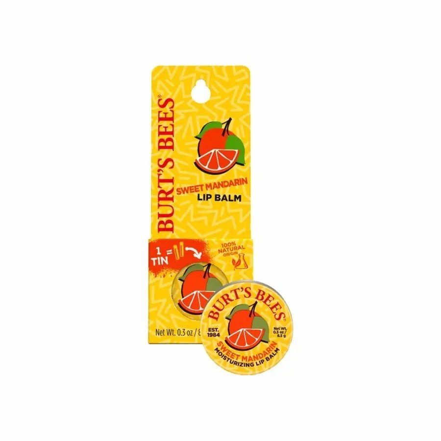 Burt's Bees Throwback Sweet Mandarin Lip Balm 0.3 oz. Tin