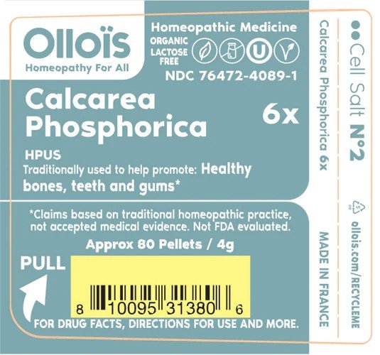 Ollois Homeopathics Cell Salt #2 - Calcarea Phosphorica 6x - Organic &amp; Vegan 80 Pellet