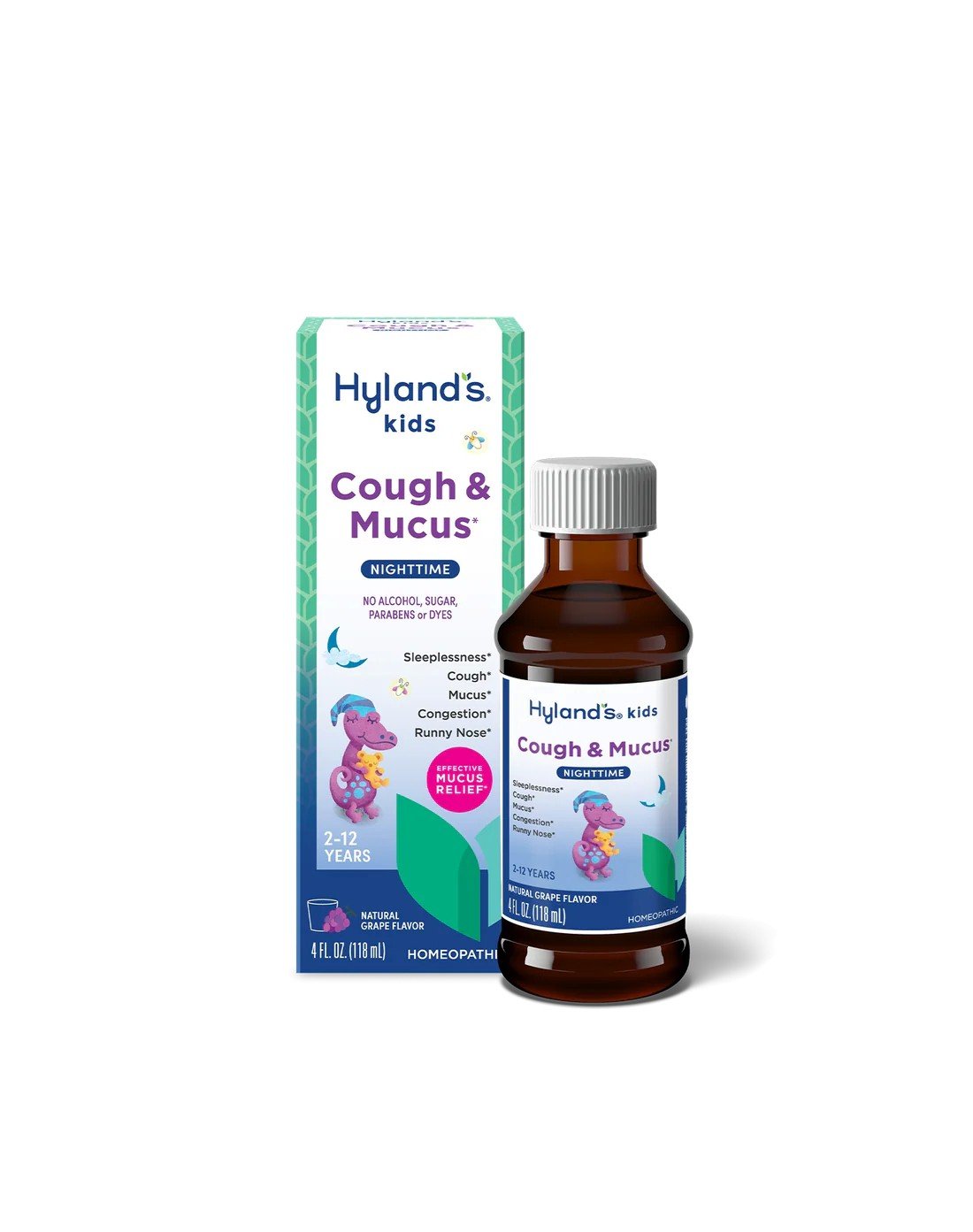 Hylands Kids Cough & Mucus Nighttime 4 fl. oz. Liquid