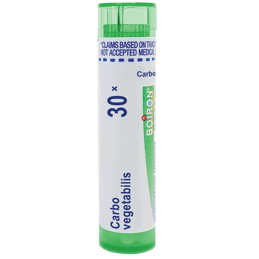 Boiron Carbo Vegetabilis 30X Homeopathic Single Medicine For Digestive 80 Pellet