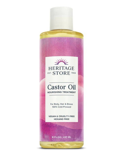 Heritage Store Caster Oil-Palma Christi 8 oz Liquid