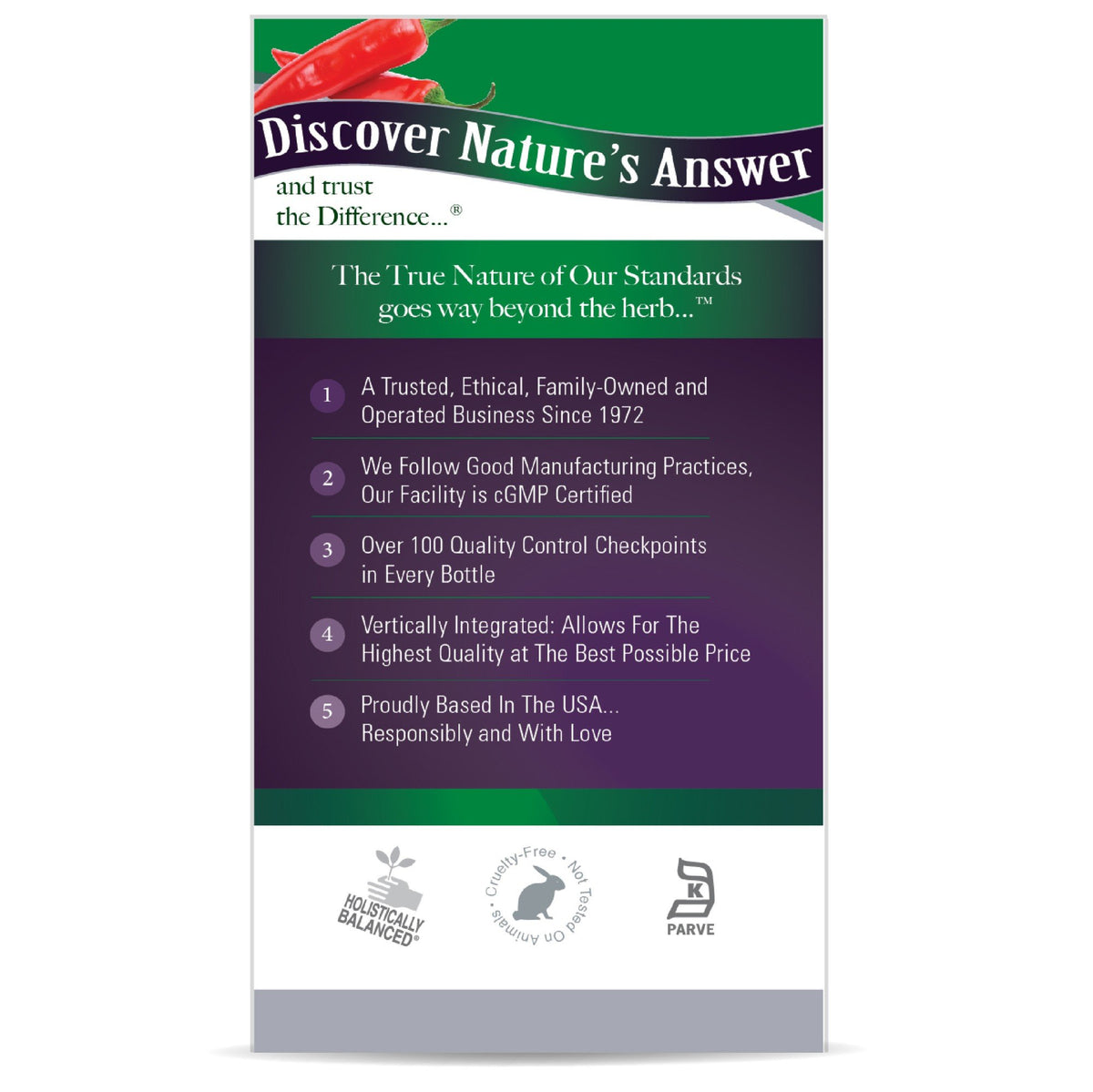 Nature's Answer Cayenne Pepper Fruit 90 Capsule