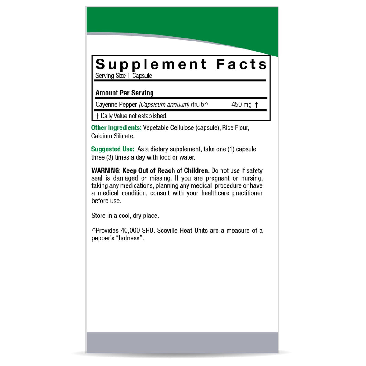 Nature's Answer Cayenne Pepper Fruit 90 Capsule