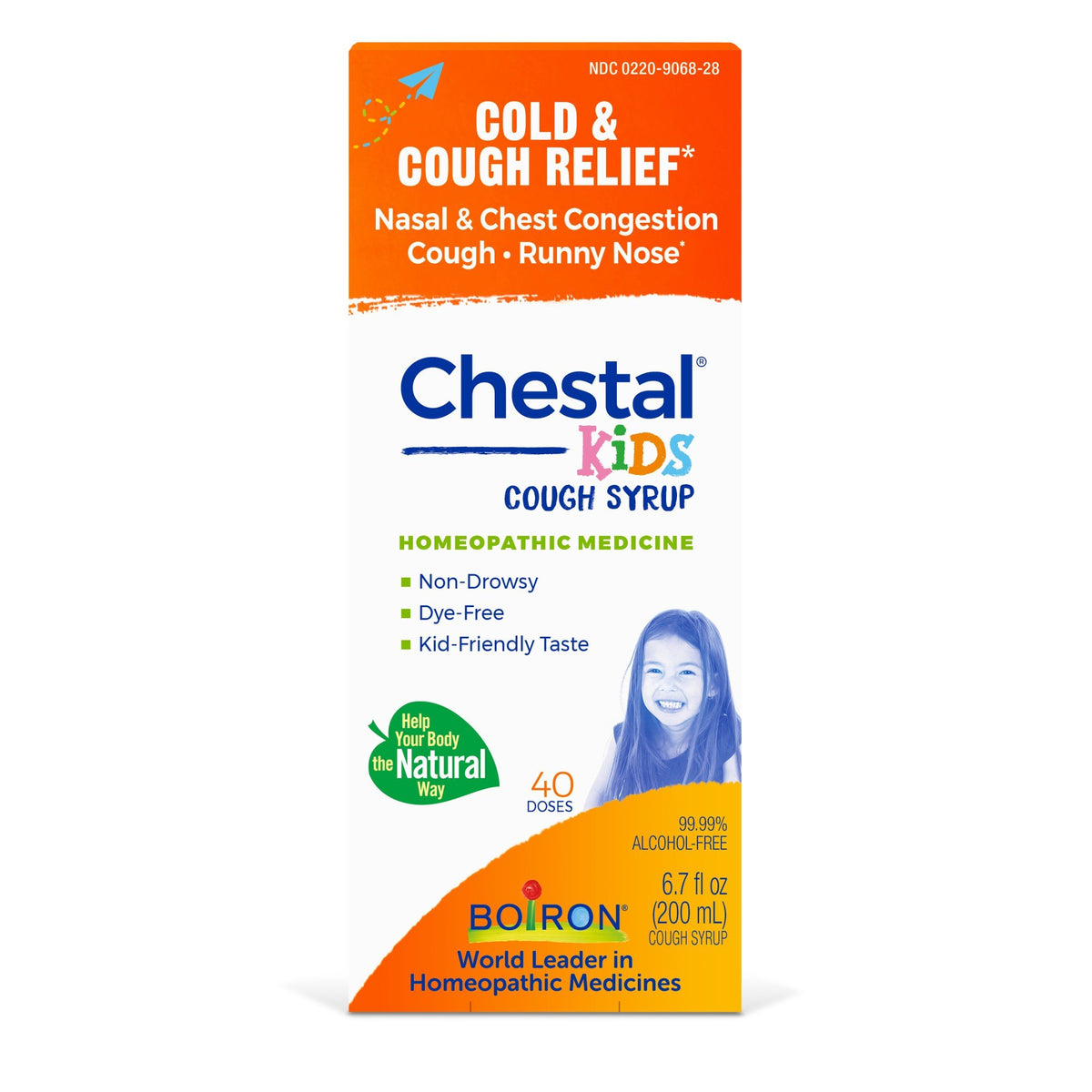 Boiron Chestal Kids Cold &amp; Cough Homeopathic Medicine For Cold &amp; Cough 6.7 fl oz Liquid