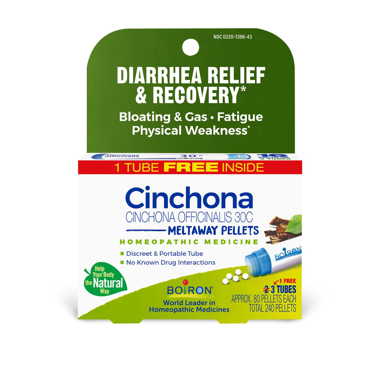 Boiron Cinchona Officinalis 30C 3 MDT Homeopathic Medicine For Diarrhea Relief &amp; Recovery 3 Pack Pellet