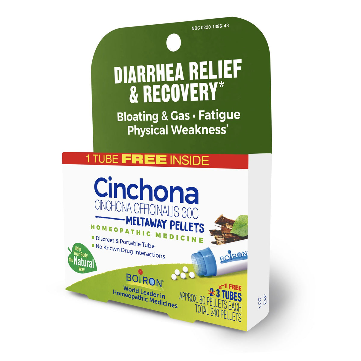 Boiron Cinchona Officinalis 30C 3 MDT Homeopathic Medicine For Diarrhea Relief &amp; Recovery 3 Pack Pellet