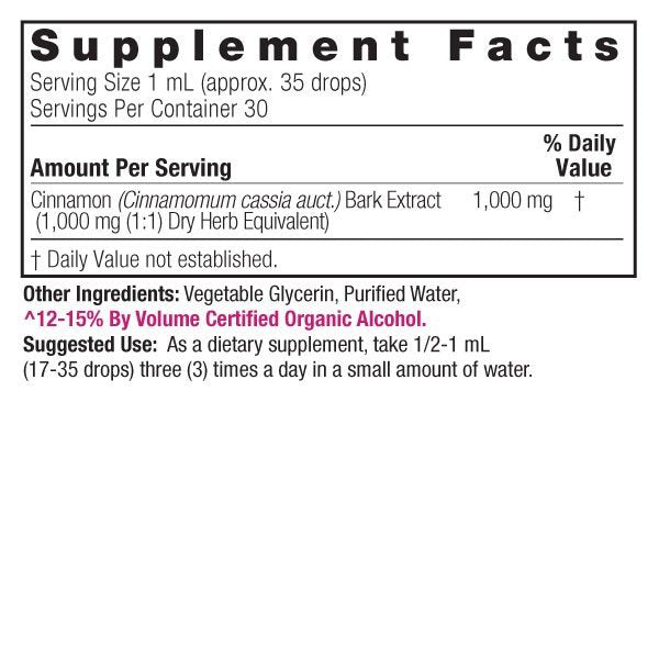 Nature's Answer Cinnamon Bark Extract 1 oz Liquid