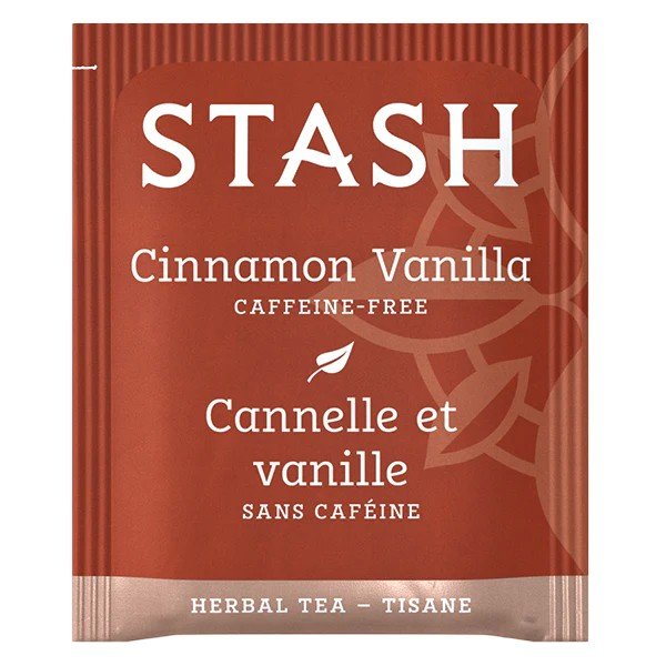 Stash Tea Cinnamon Vanilla Caffeine-Free 18 Bags Box