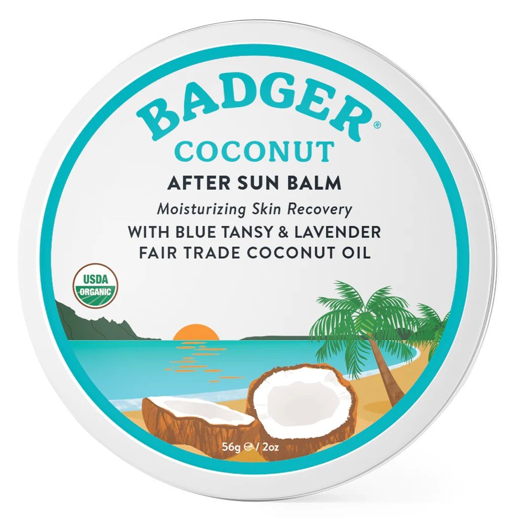 Badger Coconut After Sun Balm Tin 2 oz Balm