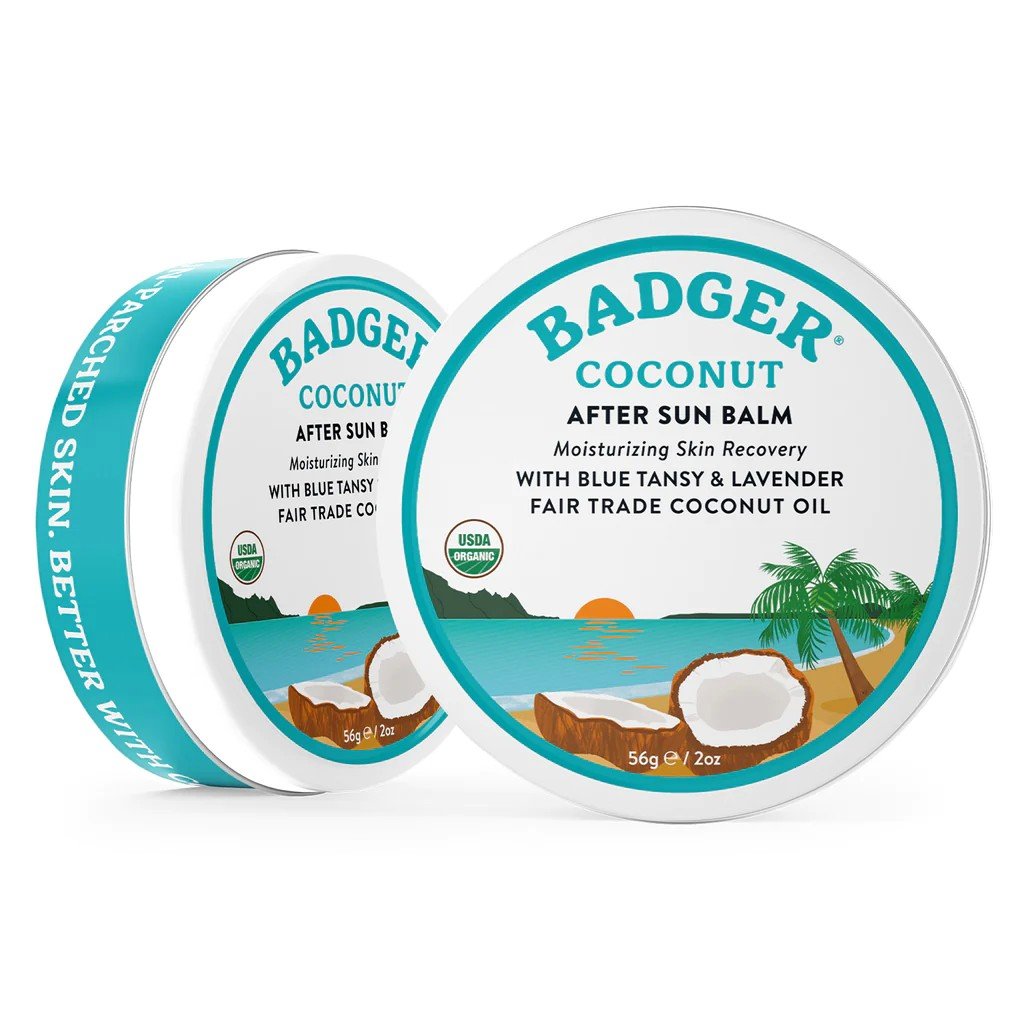 Badger Coconut After Sun Balm Tin 2 oz Balm