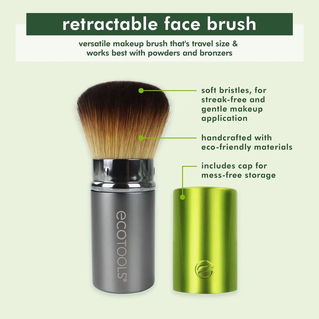 EcoTools Retractable Face Makeup Brush 1 Brush