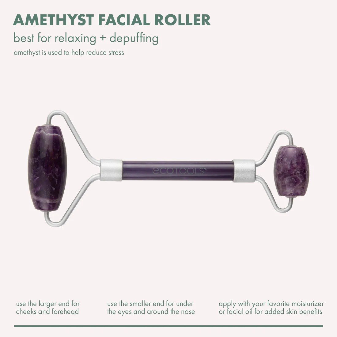 EcoTools Amethyst Facial Roller 1 Pack