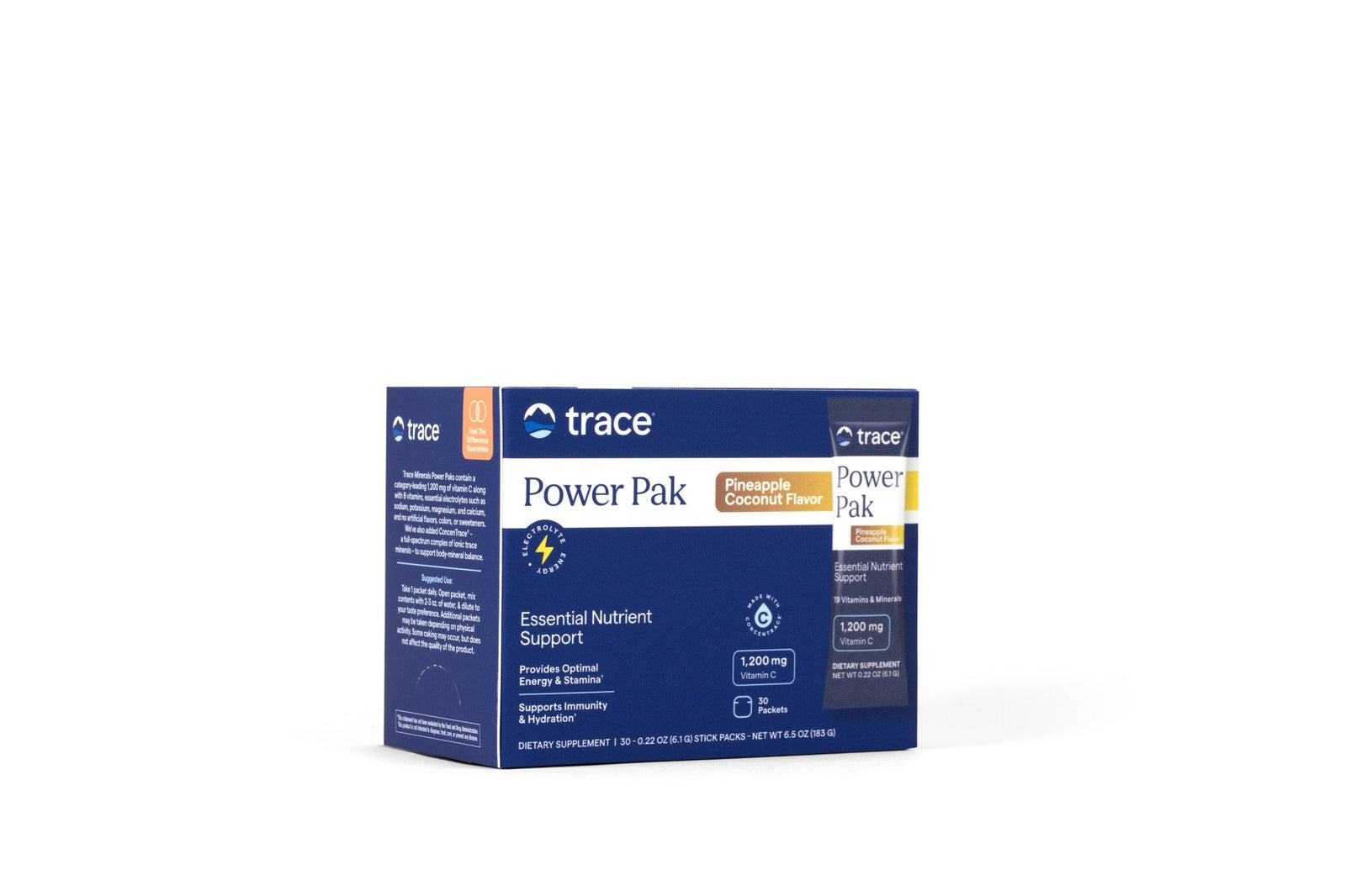 Trace Minerals Electrolyte Stamina Power Pak Pineapple Coconut 30 Packets